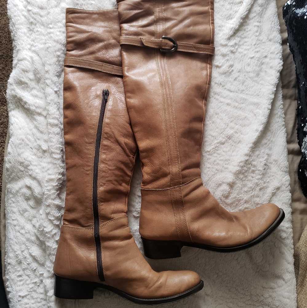 Jones eurosuole leather otk thigh high boots